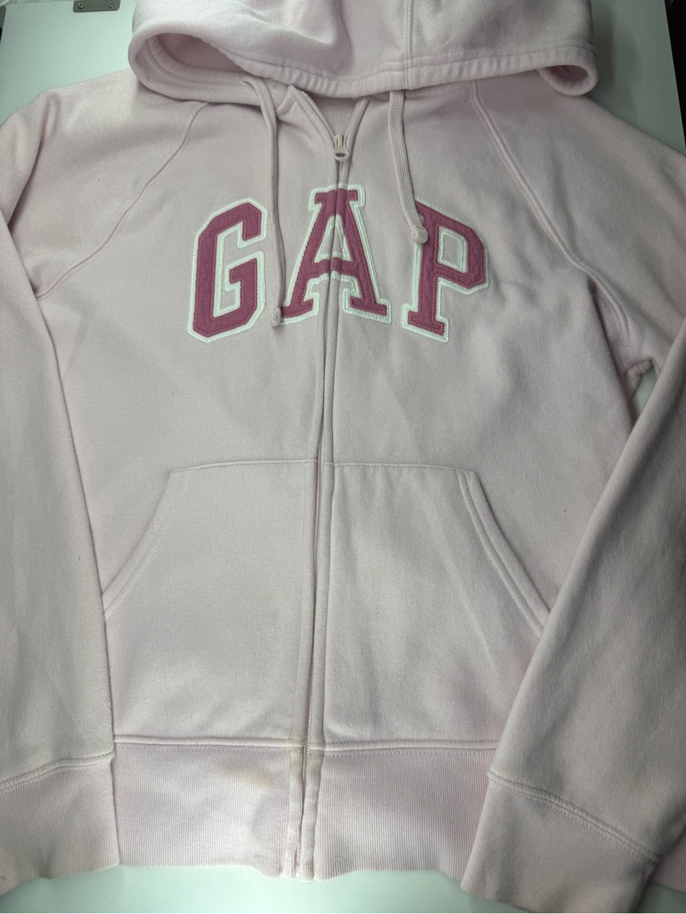 GAP Pink Logo Zip-Up Hoodie